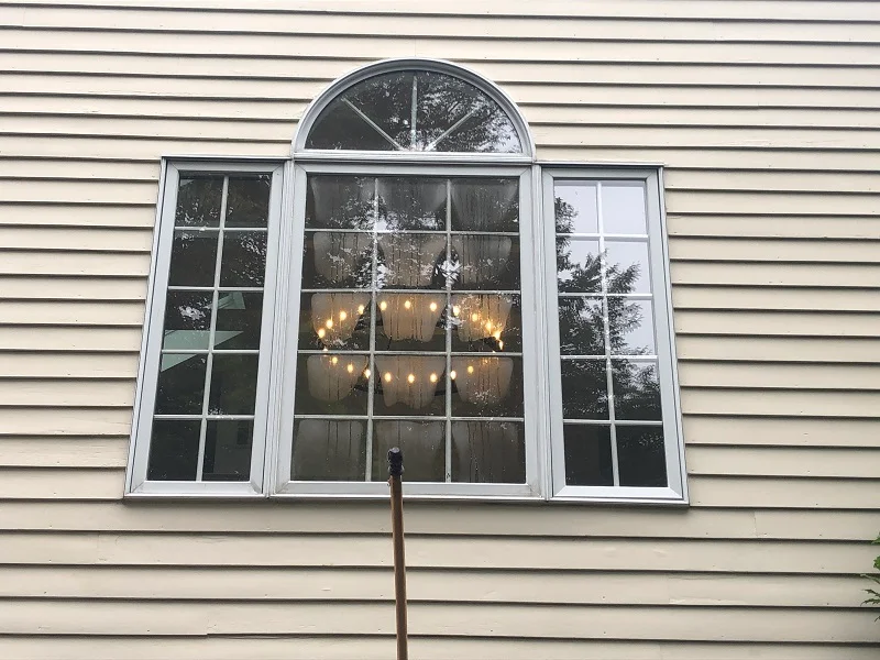 This triple casement window in Wilton, CT no longer operated